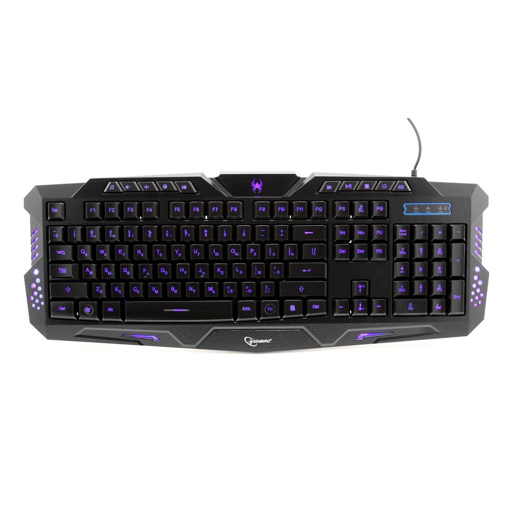 Клавиатура Gembird KB-G11L black (KB-G11L), Черный
Клавиатура Gembird KB-G11L black (KB-G11L), Черный