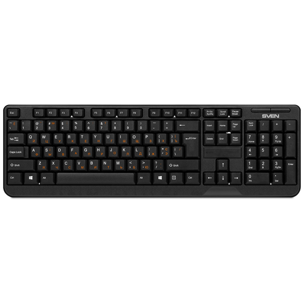 Клавиатура Sven KB-C2200W черный
Клавиатура Sven KB-C2200W черный