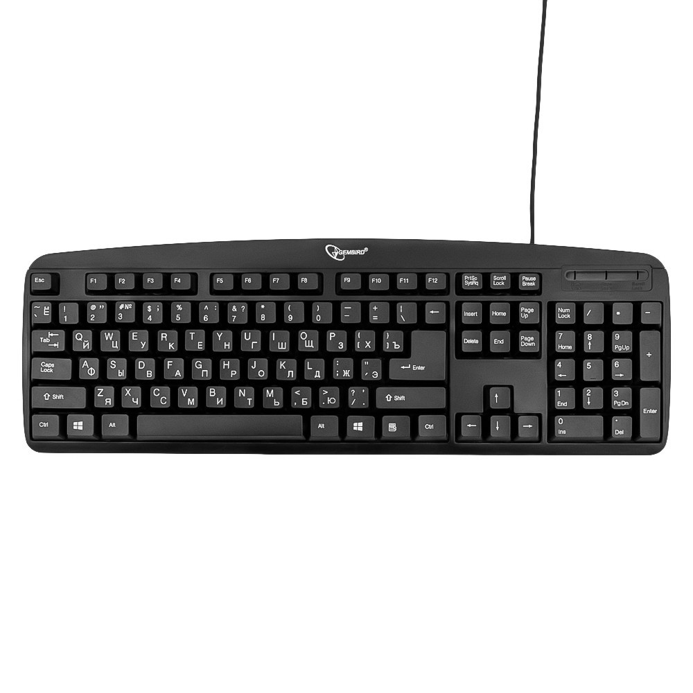 Клавиатура Gembird KB-8350U-BL USB Black
Клавиатура Gembird KB-8350U-BL USB Black