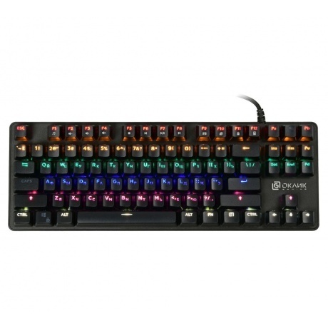 Клавиатура Oklick 969G SHOTGUN механическая черный USB Multimedia for gamer LED