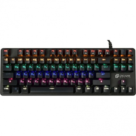 Клавиатура Oklick 969G SHOTGUN механическая черный USB Multimedia for gamer LED
Клавиатура Oklick 969G SHOTGUN механическая черный USB Multimedia for gamer LED