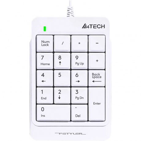 Числовой блок A4Tech Fstyler FK13 белый
Числовой блок A4Tech Fstyler FK13 белый