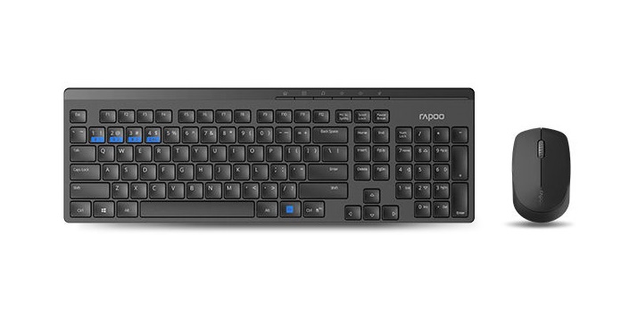 Набор клавиатура+мышь Rapoo 8100M черный
Набор клавиатура+мышь Rapoo 8100M черный