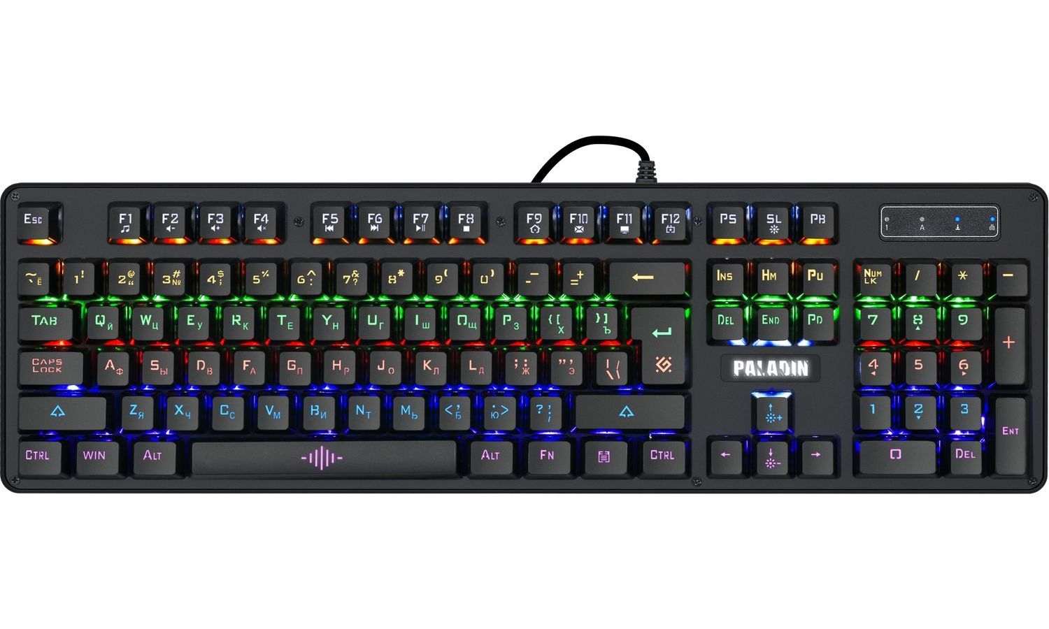 Клавиатура Defender Paladin GK-370L, Черный
Клавиатура Defender Paladin GK-370L, Черный