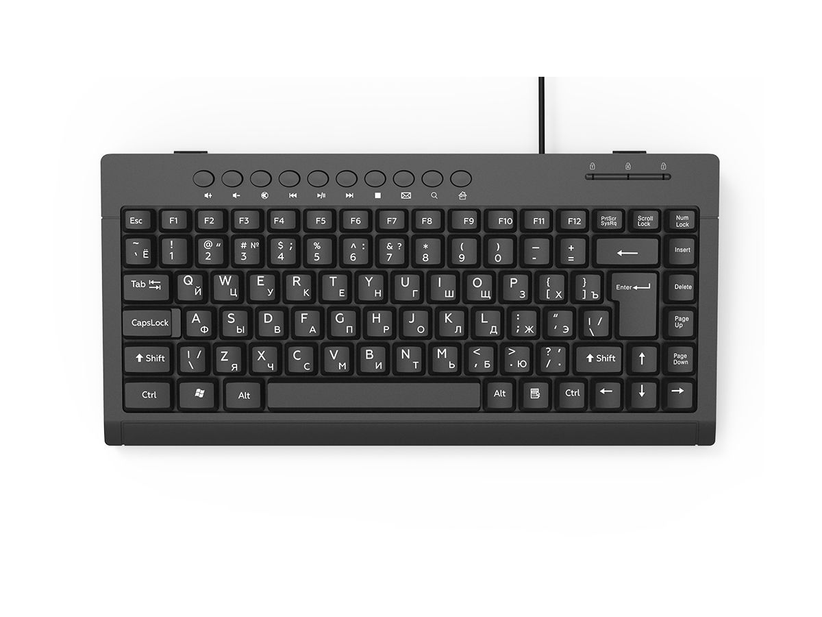 Клавиатура Ritmix RKB-104 Black, Черный
Клавиатура Ritmix RKB-104 Black, Черный