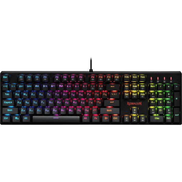 Механическая клавиатура Redragon Surara RU RGB FullAnti-Ghost, Черный
Механическая клавиатура Redragon Surara RU RGB FullAnti-Ghost, Черный