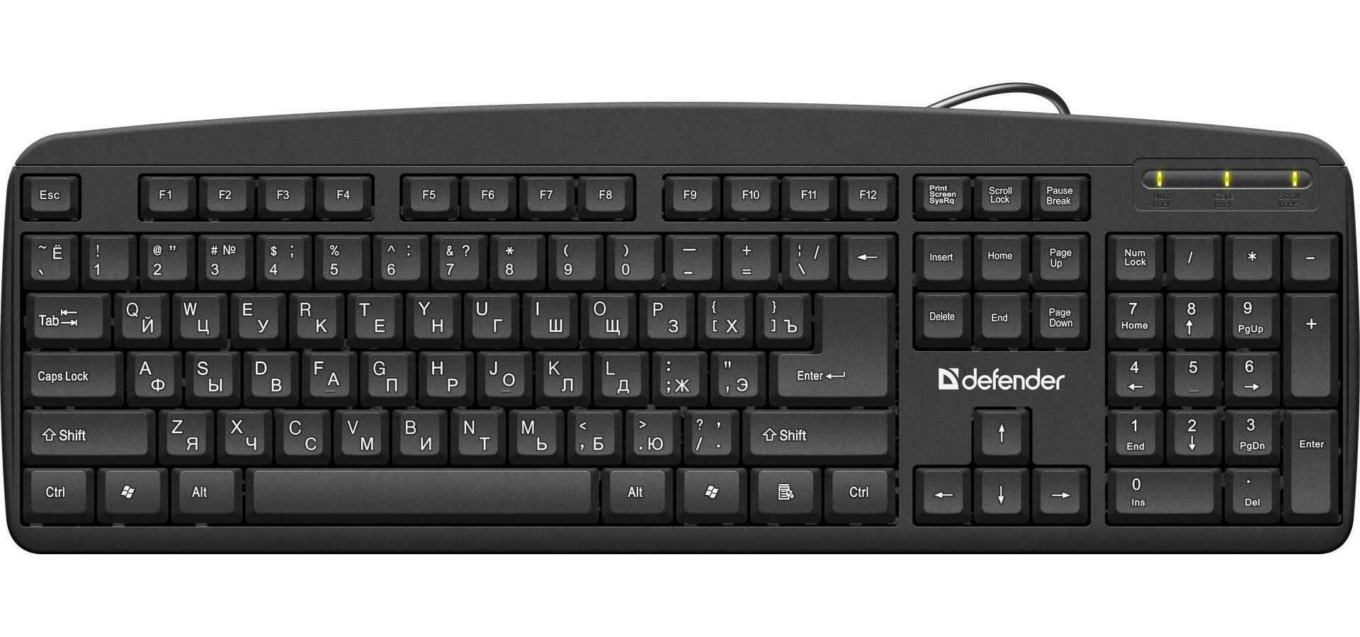 Клавиатура Defender Office HB-910 (45910) Black, Черный
Клавиатура Defender Office HB-910 (45910) Black, Черный