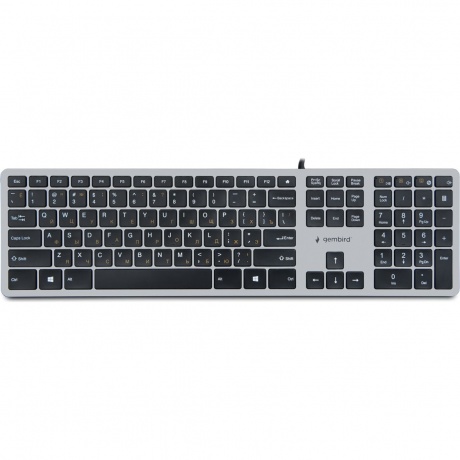 Клавиатура Gembird KB-8420 grey/black (KB-8420), Серый
Клавиатура Gembird KB-8420 grey/black (KB-8420), Серый