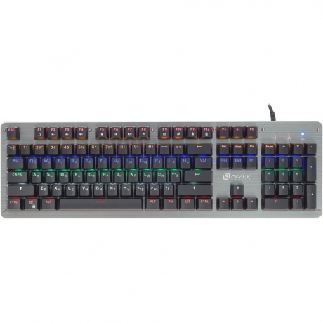 Клавиатура Oklick 970G черный/серебристый
Клавиатура Oklick 970G черный/серебристый