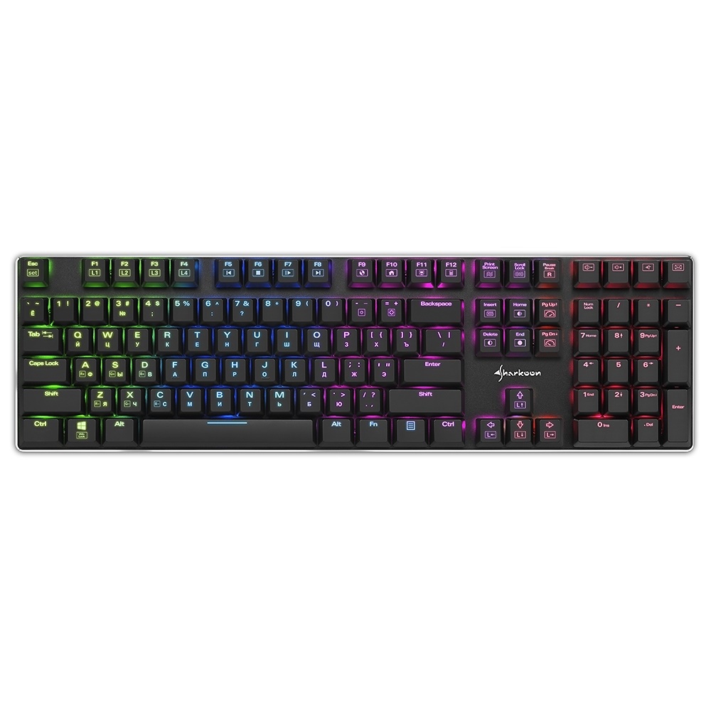 Клавиатура Sharkoon PureWriter RGB Blue
Клавиатура Sharkoon PureWriter RGB Blue