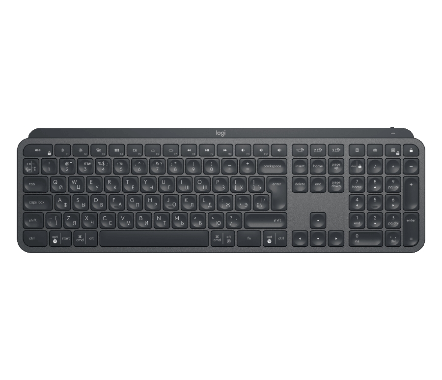 Клавиатура Logitech MX Keys (920-009417), Черный
Клавиатура Logitech MX Keys (920-009417), Черный