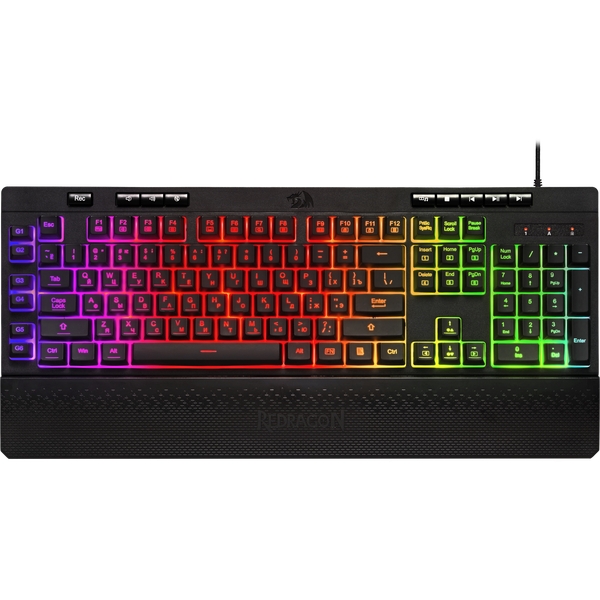 Клавиатура Shiva RU,RGB, 26 anti-ghost keys Redragon (77689)
Клавиатура Shiva RU,RGB, 26 anti-ghost keys Redragon (77689)
