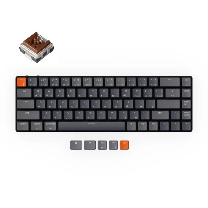 Клавиатура Keychron K7 Brown Switch (K7E3)
Клавиатура Keychron K7 Brown Switch (K7E3)