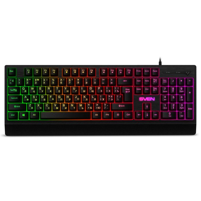 Клавиатура Sven KB-C7150EL чёрная, Черный
Клавиатура Sven KB-C7150EL чёрная, Черный