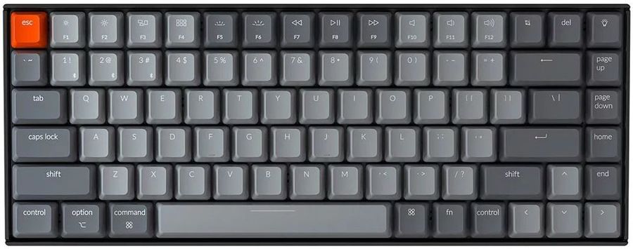 Клавиатура Keychron K2, 84 клавиши, White Led подсветка, Gateron Red Switch (K2-A1), Серый
Клавиатура Keychron K2, 84 клавиши, White Led подсветка, Gateron Red Switch (K2-A1), Серый