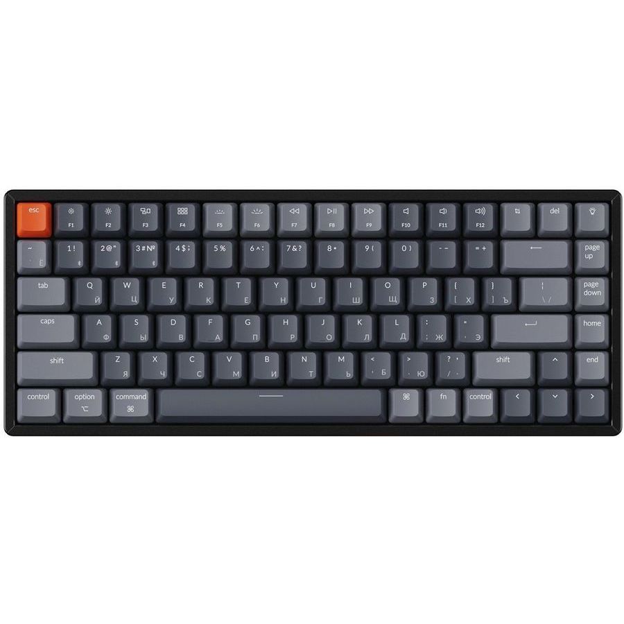 Клавиатура Keychron K2, 84 клавиши RGB подсветка, Hot-Swap, Gateron Blue Switch (K2-C2H), Серый
Клавиатура Keychron K2, 84 клавиши RGB подсветка, Hot-Swap, Gateron Blue Switch (K2-C2H), Серый
