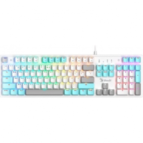 Клавиатура A4Tech Bloody S510R механическая белый
Клавиатура A4Tech Bloody S510R механическая белый
