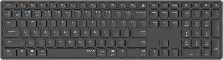 Клавиатура Rapoo E9800M DARK GREY, Темно-серый
Клавиатура Rapoo E9800M DARK GREY, Темно-серый