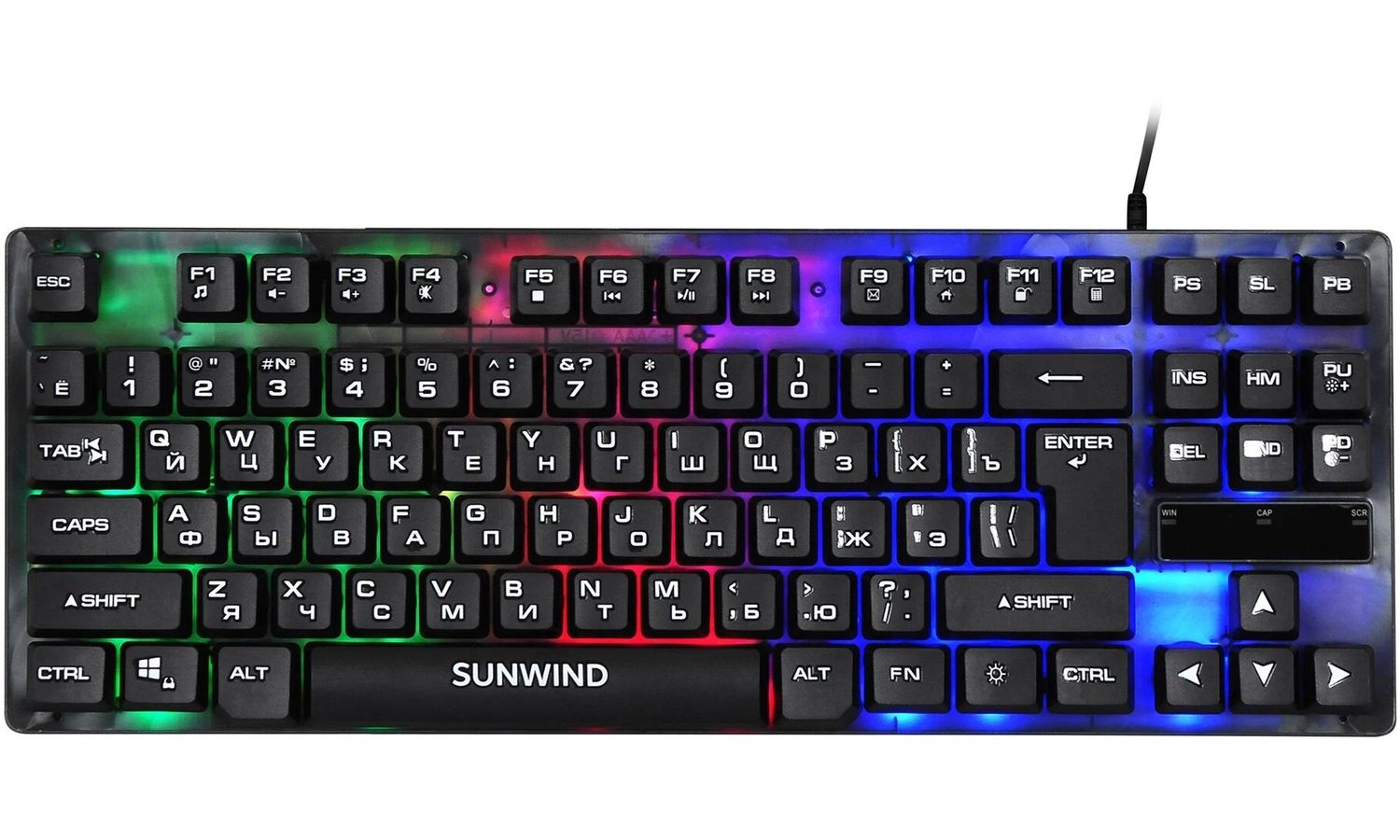 Клавиатура SunWind SW-K500G черный
Клавиатура SunWind SW-K500G черный