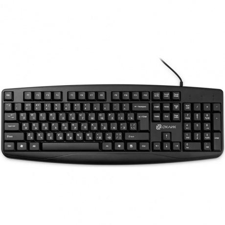 Клавиатура Oklick105M черный USB (1678092)
Клавиатура Oklick105M черный USB (1678092)