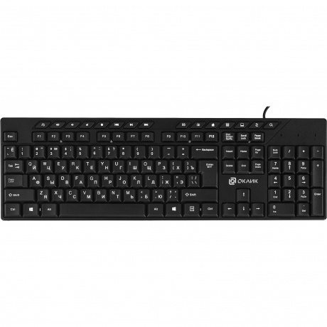 Клавиатура Oklick125M черный USB Multimedia (1678108)
Клавиатура Oklick125M черный USB Multimedia (1678108)
