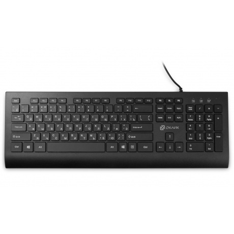 Клавиатура Oklick155M черный USB slim (подставка для запястий) (1678057)
Клавиатура Oklick155M черный USB slim (подставка для запястий) (1678057)