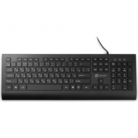 Клавиатура Oklick155M черный USB slim (подставка для запястий) (1678057)
Клавиатура Oklick155M черный USB slim (подставка для запястий) (1678057)