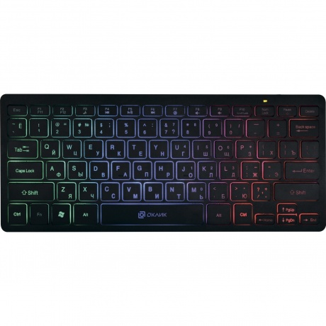 Клавиатура Oklick 300S черный USB slim LED (1696461)
Клавиатура Oklick 300S черный USB slim LED (1696461)