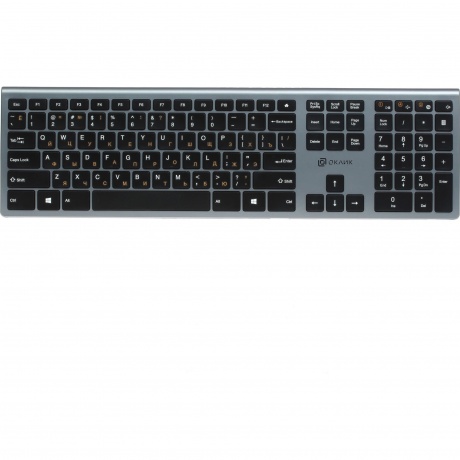 Клавиатура Oklick 890S серый/черный
Клавиатура Oklick 890S серый/черный