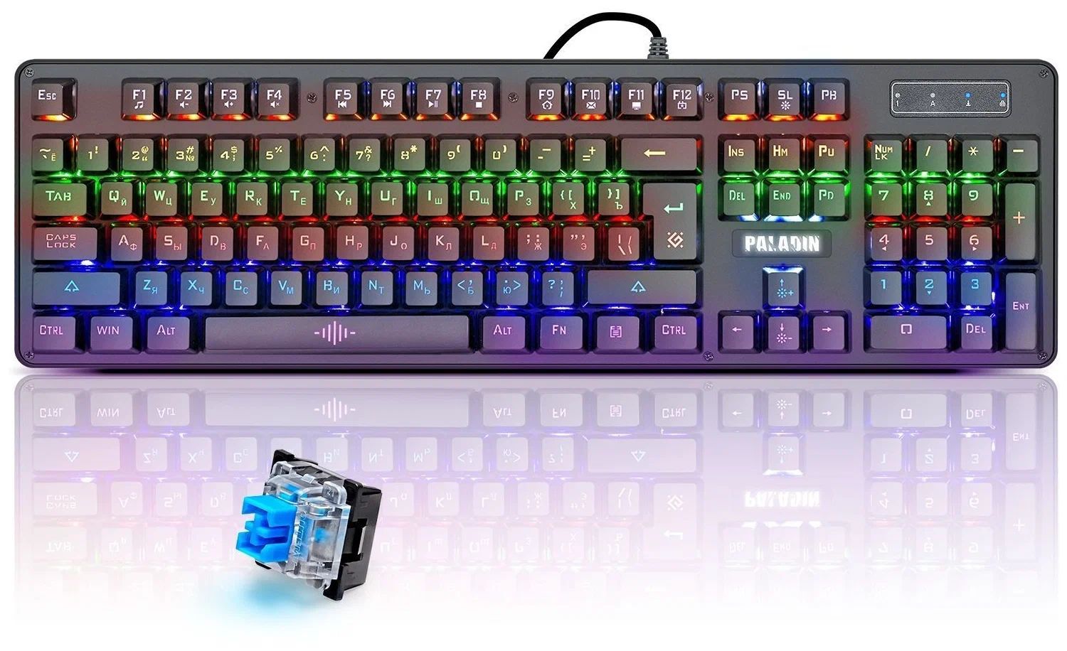 Клавиатура Defender Paladin GK-370L хорошее состояние
Клавиатура Defender Paladin GK-370L хорошее состояние