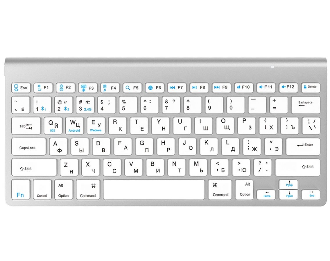 Клавиатура беспроводная Olmio WK-15 (белый)
Клавиатура беспроводная Olmio WK-15 (белый)