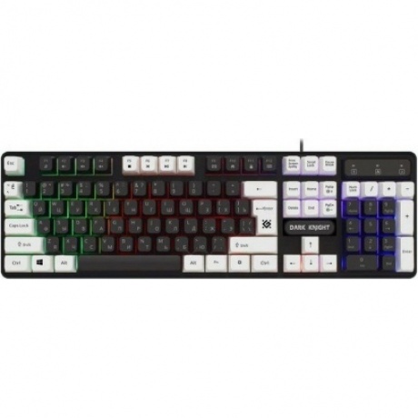 Клавиатура Defender DARK KNIGHT GK-077 RU BL/WH (45077)
Клавиатура Defender DARK KNIGHT GK-077 RU BL/WH (45077)