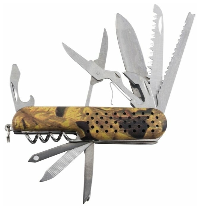 Нож многофункциональный ECOS SR084 милитари
Нож многофункциональный ECOS SR084 милитари