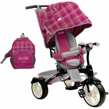 Велосипед детский, от 8 мес., 3-х колесный, вишневый в клетку ВД5/1
Велосипед детский, от 8 мес., 3-х колесный, вишневый в клетку ВД5/1