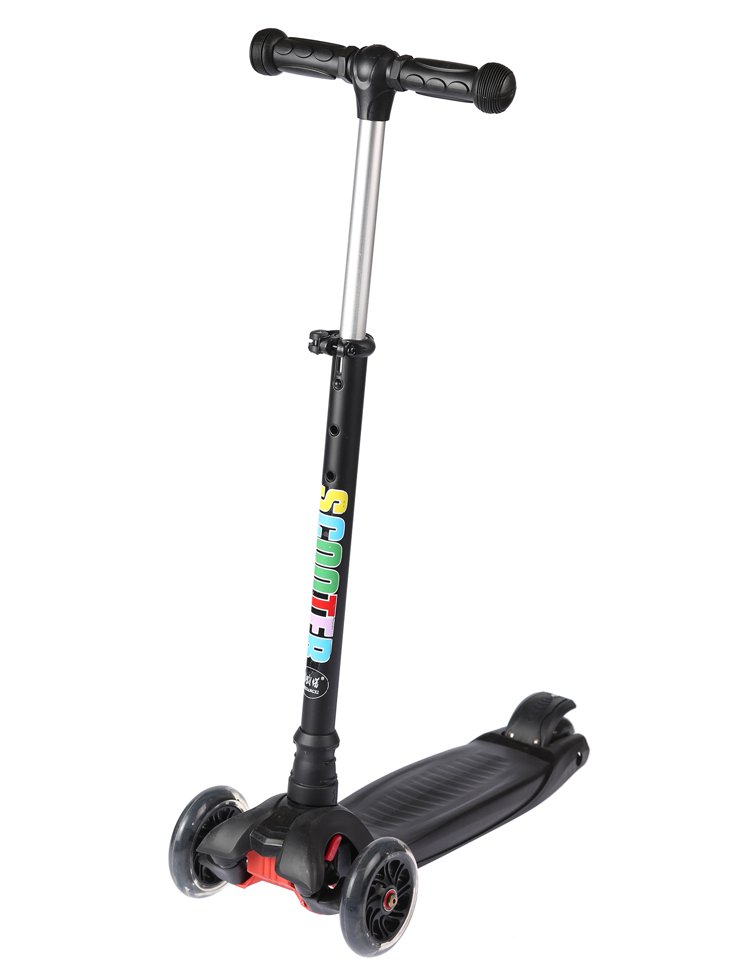 Трехколесный самокат Maxi черный
Трехколесный самокат Maxi черный