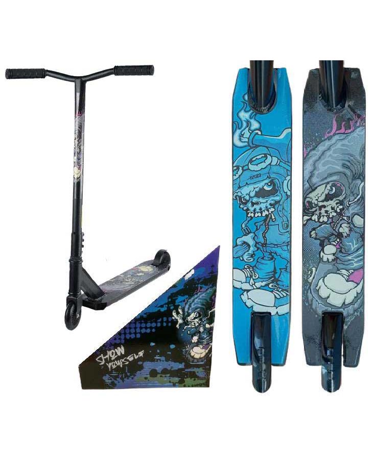 Самокат трюковый Show Yourself с принтом в коробке
Самокат трюковый Show Yourself с принтом в коробке