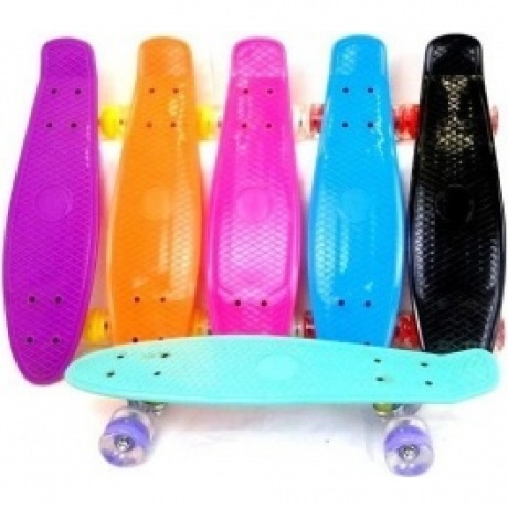 Скейтборд однотонный со светящимися колесами,в пакете
Скейтборд однотонный со светящимися колесами,в пакете