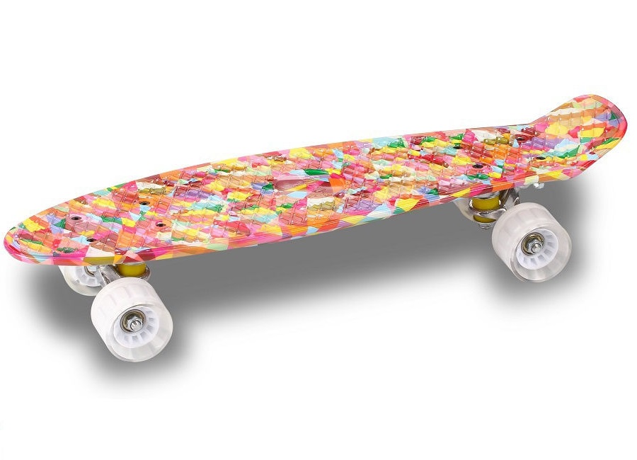 Круизер INDIGO GIFT (шасси алюминиевое, ABEC 7, колеса PU), LS-P2206B, Мультицвет, 56,5*15 см
Круизер INDIGO GIFT (шасси алюминиевое, ABEC 7, колеса PU), LS-P2206B, Мультицвет, 56,5*15 см