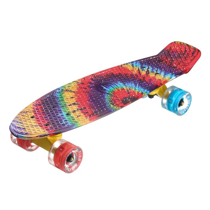 Миникруизер Fish принт Сияние с красными и синими LED колесами
Миникруизер Fish принт Сияние с красными и синими LED колесами