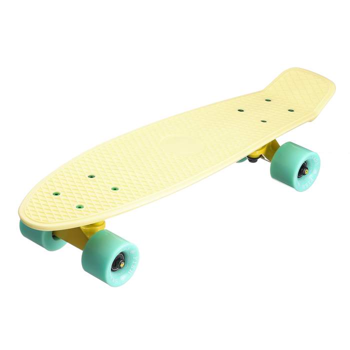 Миникруизер Fish Желтый с мятными колесами
Миникруизер Fish Желтый с мятными колесами