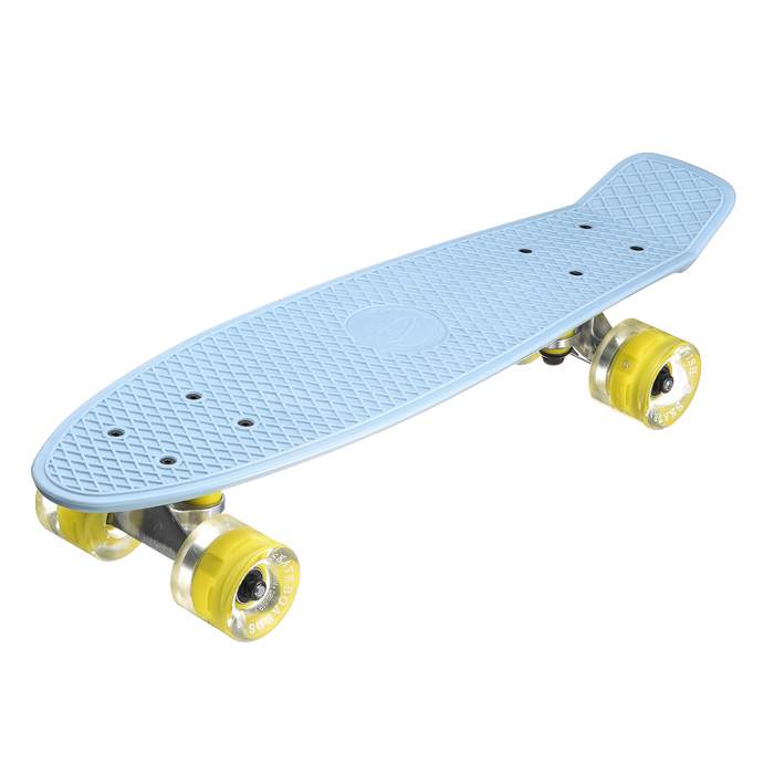 Миникруизер Fish Серый с желтыми LED колесами
Миникруизер Fish Серый с желтыми LED колесами