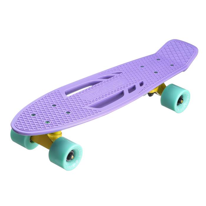 Миникруизер Fish Фиолетовый с прорезью и мятными колесами
Миникруизер Fish Фиолетовый с прорезью и мятными колесами