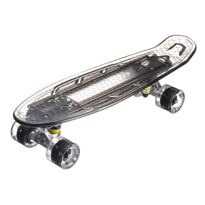 Миникруизер Fish Прозрачный/LED доска, черн./LED колеса
Миникруизер Fish Прозрачный/LED доска, черн./LED колеса