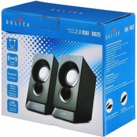 Колонки Oklick OK-165 Black
Колонки Oklick OK-165 Black
