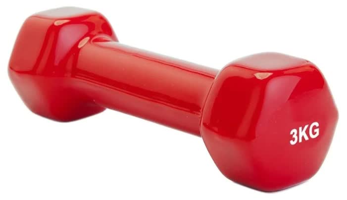 Гантель обрезиненная 3 кг, красная (SF 0163)
Гантель обрезиненная 3 кг, красная (SF 0163)