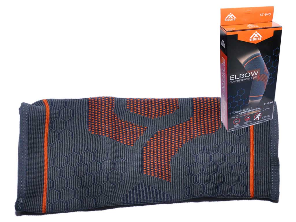 Суппорт локтя эластичный SIBOTE ST-940 L Серо-оранжевый
Суппорт локтя эластичный SIBOTE ST-940 L Серо-оранжевый