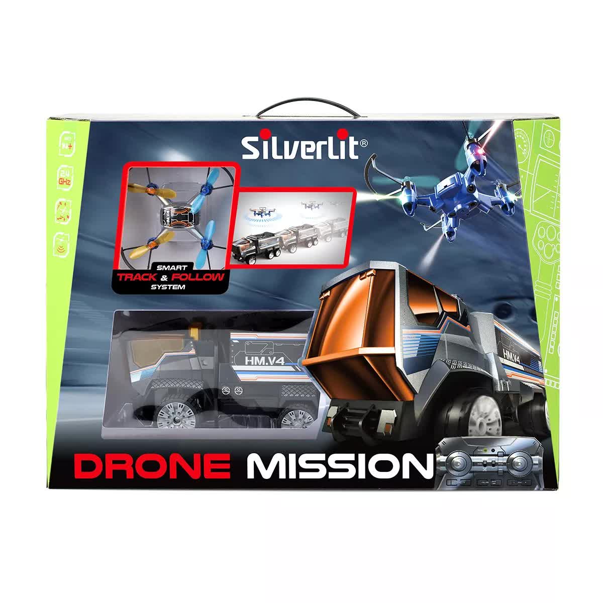 Игровой набор Silverlit Миссия Дронов (грузовик+квадрокоптер
Игровой набор Silverlit Миссия Дронов (грузовик+квадрокоптер