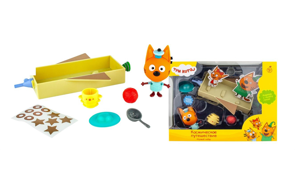 Игровой набор Три кота «Космическое путешествие» с фигуркой Коржика и аксессуарами.
Игровой набор Три кота «Космическое путешествие» с фигуркой Коржика и аксессуарами.