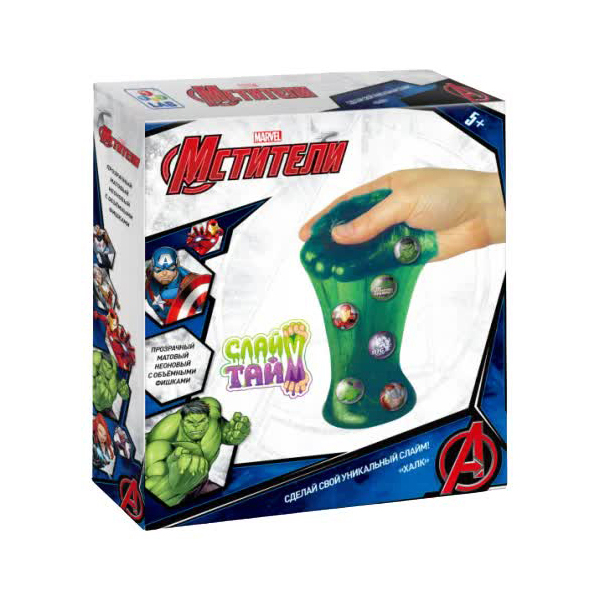 Слайм тайм Набор "Халк" в кор. 25,5x22,5x5 см
Слайм тайм Набор "Халк" в кор. 25,5x22,5x5 см