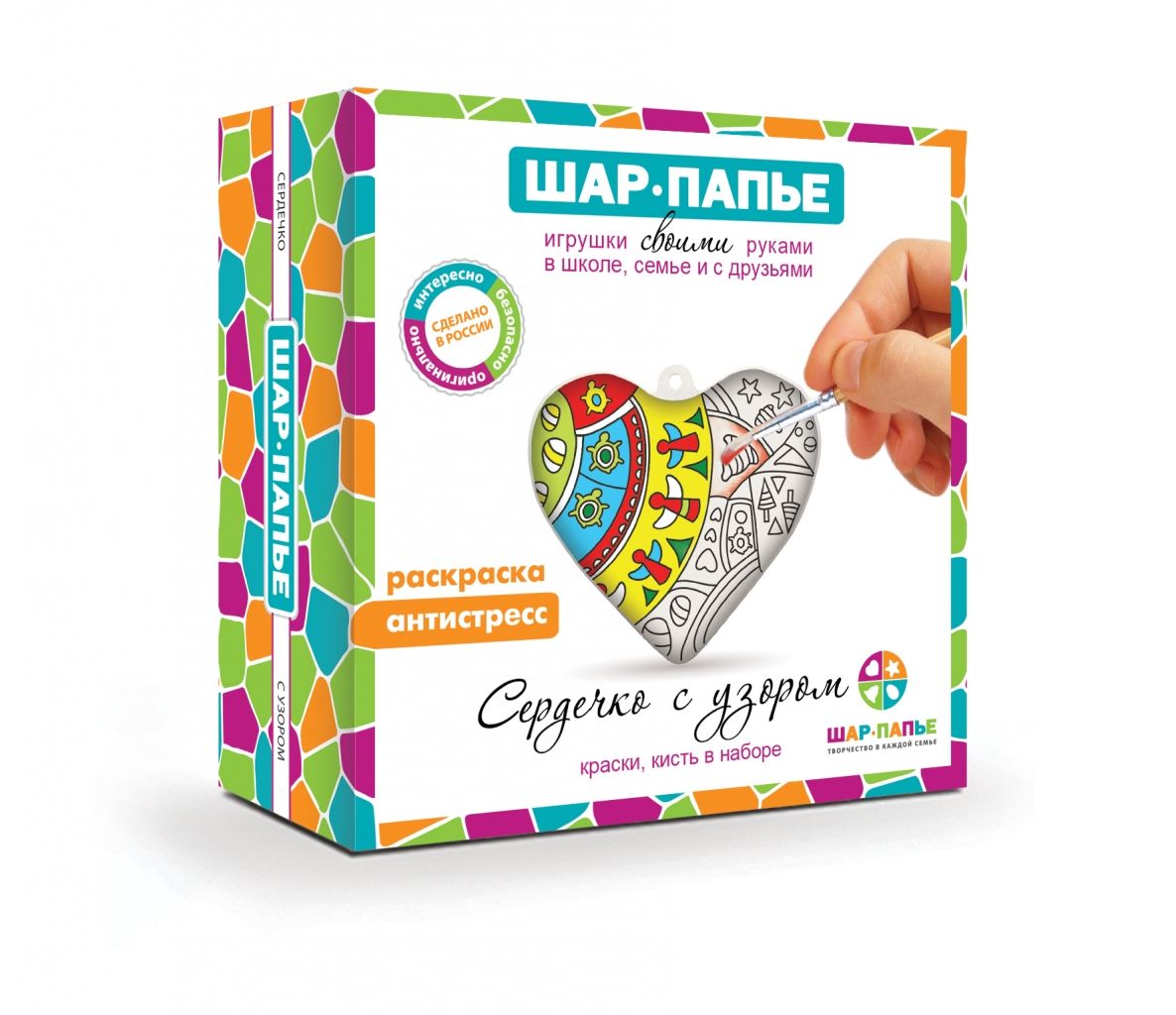 Набор для творчества ШАР-ПАПЬЕ В0253Т2 Сердечко с узором
Набор для творчества ШАР-ПАПЬЕ В0253Т2 Сердечко с узором